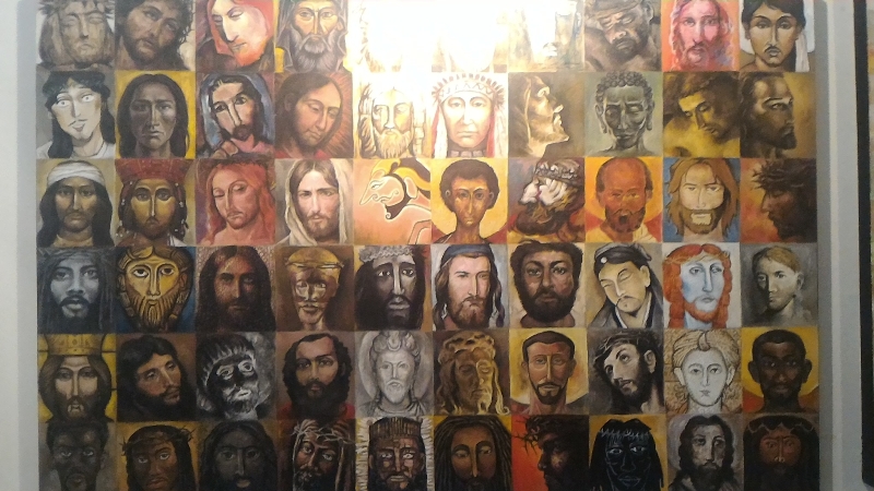 Salah satu lukisan tentang Yesus yang dipamerkan. Dok. Media Relations UPH, Karawaci