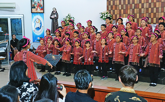 Paduan Suara Anak-Anak dalam konser Serviam in Cantare.[Dok. Panitia]