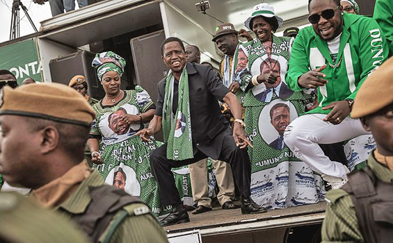 Edgar Lungu saat berkampanye pada Pemilu Presiden beberapa waktu lalu.[faceofmalawi.com]